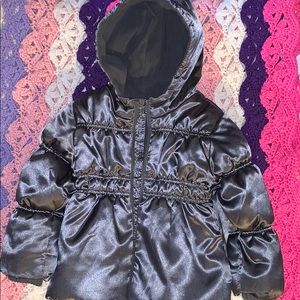 Old Navy Girls gray puffer toddler coat